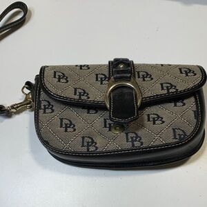 Dooney & Bourke Black and Beige Crossbody Bag